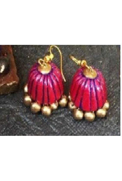  Handpainted Terracotta Jewellery – Ear rings